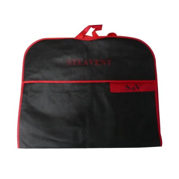 75g Unwoven Fabric Velcro Closure Dress Bag, Printing Garment Bags For Suits