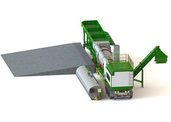 Mobilidade completa estrutura contínua de Asphalt Mixing Plant/Asphalt Drum Mixers Simple