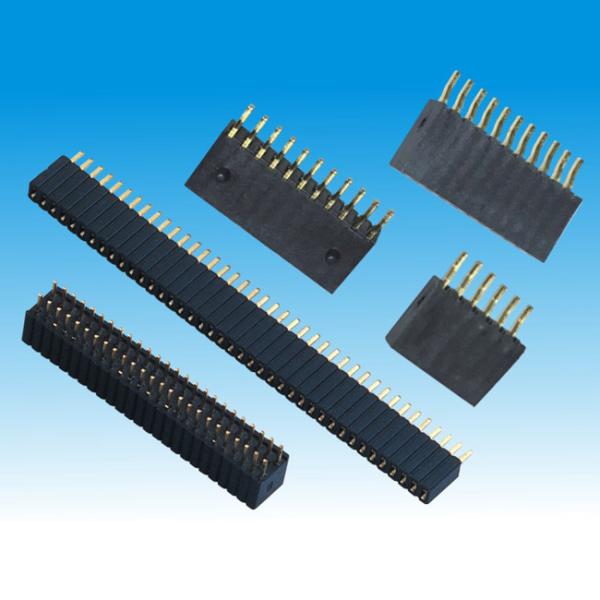1.27 x 2.54 mm Pitch H 5.7 Dual Row Female Header Connector Straight Type