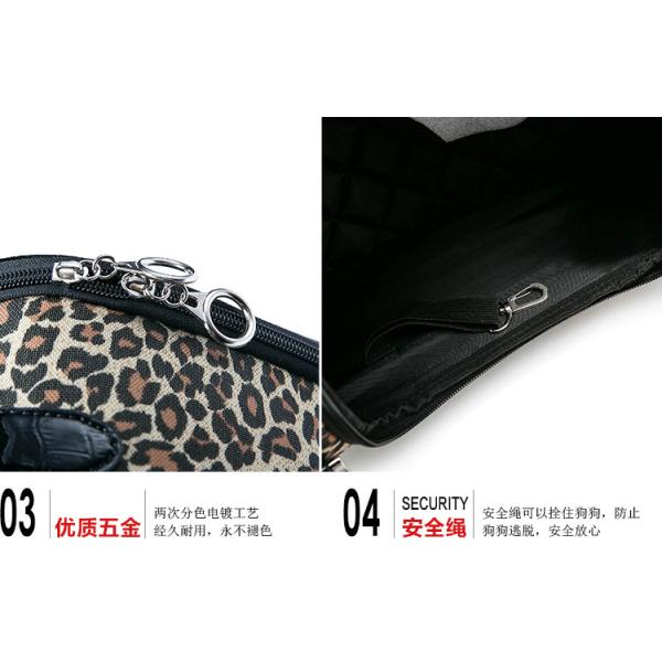 Качественный нейлоновый дизайн Леопардные сумки для собак Наружные носители домашних животных