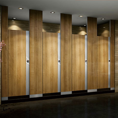 Compact Laminate Toilet Cubicle Partition Public Shower Cubicle With Toilet