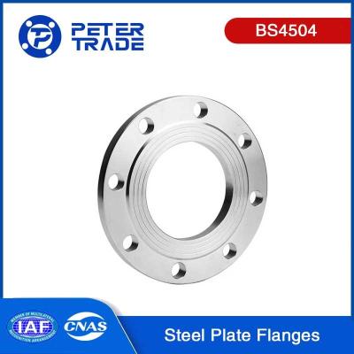 BS4504 CODE101 PN6 A105/ Q235/A350 LF2 Black Painting Carbon Steel Plate Flange For Plumbing / HVAC Applications