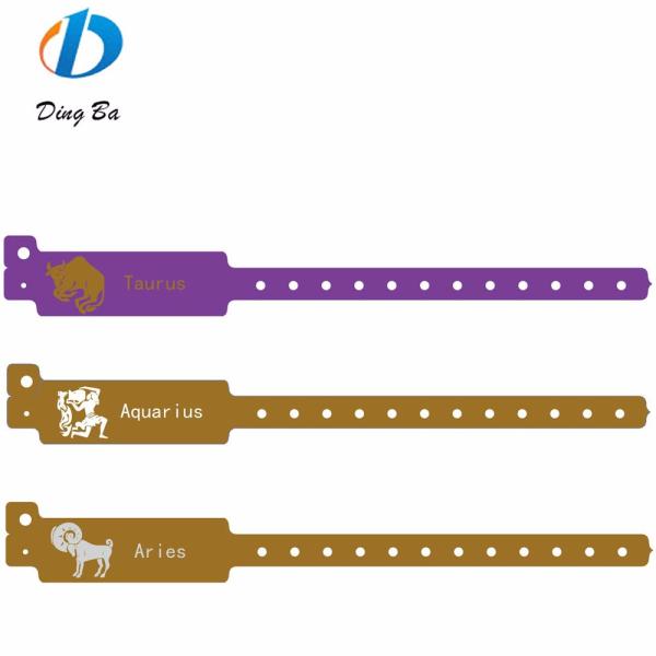 Anniversary Occasion Twelve Zodiacs Design Wristband with Customized Inlay Technology