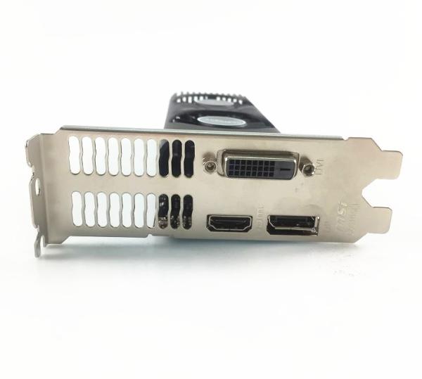 Carte graphique de jeu à double ventilateur pour ordinateur de bureau, Geforce GTX 1050 Ti bas profilé 4GB DDR5 128BIT