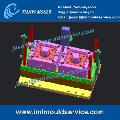200ml IML round food containers mould,PP thin wall container mould with in mould labelling