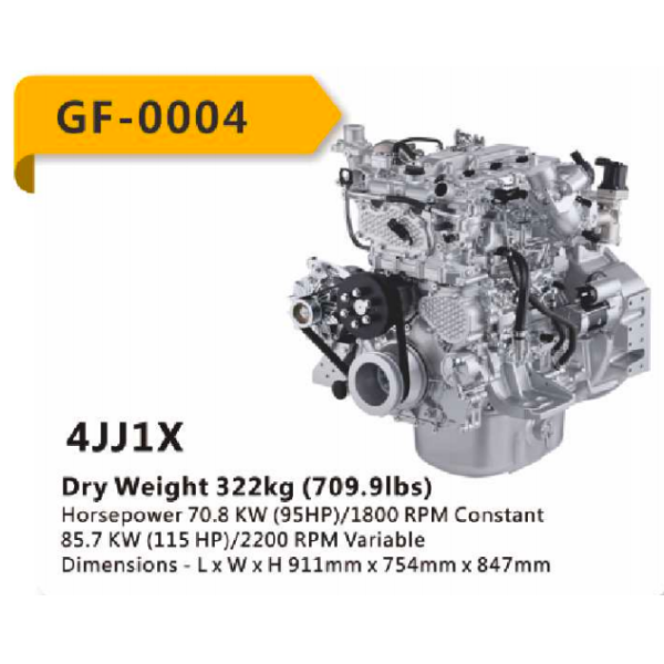 4JJ1X TP JPN GF-0004 ENGINE ASSY SERIES