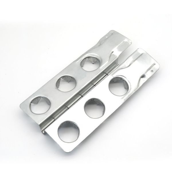 Metal Folding Hinge Hardware Fittings 6/8/10 Holes Galvanized Iron Sheet Pallet Collar Hinge Wooden Case Wooden Collar