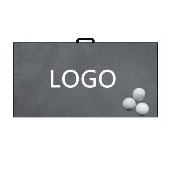Acessórios esportivos para golfe Bola Waffle Microfibra Toalha de golfe com logotipo personalizado