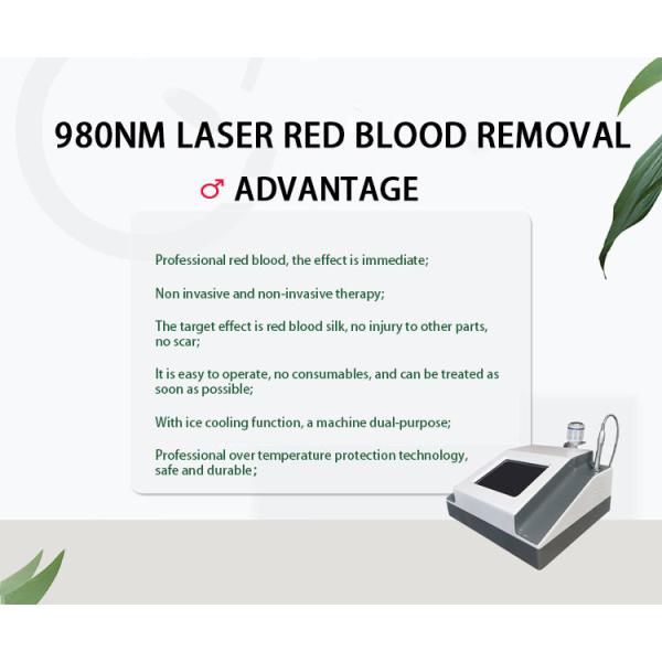 980nm Laser Vascular Removal Machine Spider Broken Capillary Vein Treatment