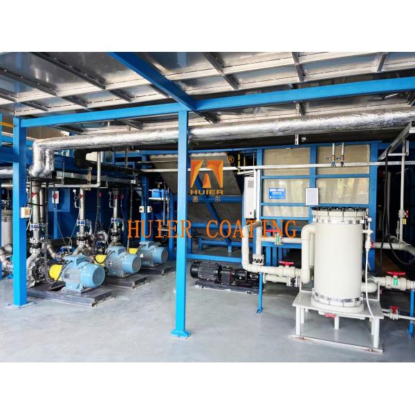 Customized Electrophoretic Electrostatic Dip Coating Line For Metal Film 5-50 Microns