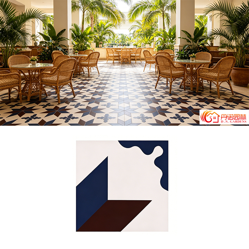 Handmade Colourful Encaustic Cement Tiles Hydraulic Tiles with Silky Matte