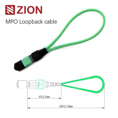 Módulo/cabo de loopback de fibra óptica monomodo MPO de 24 fibras