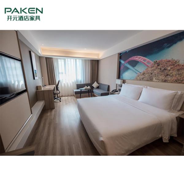 Hotel Interior Antique Walnut Luxury Bedroom Sets