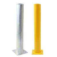 As barreiras 1200mm de aço amarelas dos postes de amarração da segurança pulverizam o revestimento ou o quente mergulhadas galvanizado