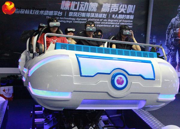 360 Degree View 6 Seater Cool Shape 9D Vr Cinema With Precise Motion Feeling 