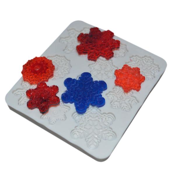 Silicone Cake Fondant Silicone Moulds Food Grade Handmade Diy Snowflake Shape