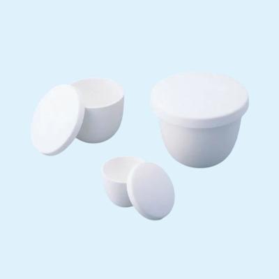 High Thermal Conductivity white or light yellow Alumina Crucibles for sintering With Round Or Square Shape