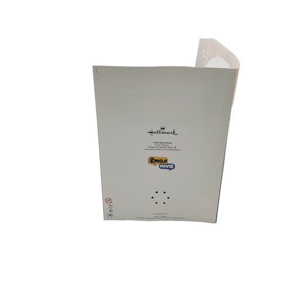 Поздравительные открытки искусственного голоса рождества записываемые с OEM светов СИД оптического волокна