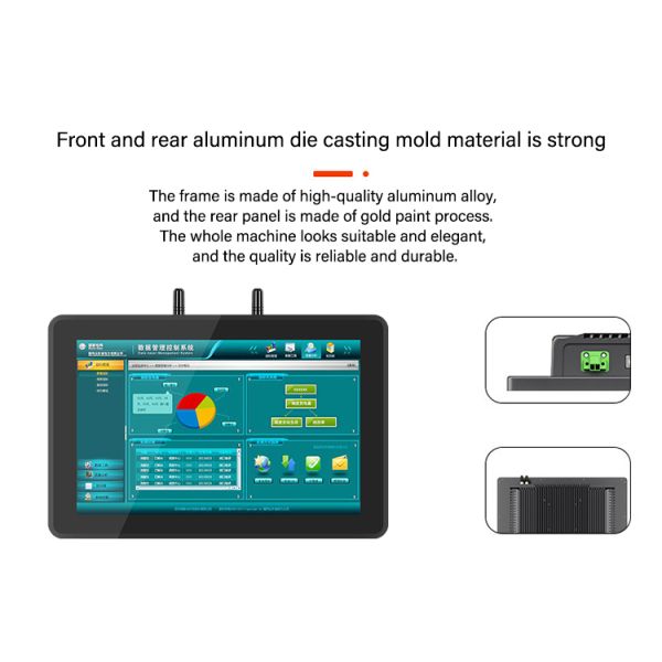 12/10/7 Inch Fanless Integrated Front Panel Pc Case I3 I5 I7 Industrial Ip65 Industrial Capacitive Touchscreen Embedded Panel Pc