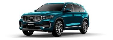 Modern Geely Manjaro SUV Green Color High Speed 5 Seats SUV Mid Size