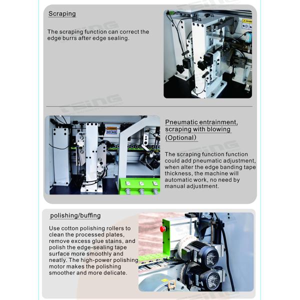 Woodworking Fully Auto Edge Bander Machine SKDT630 with Pre-milling and 18.645kW Power