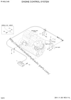 Части экскаватора привода 21ЭН-32300 Аксел запасные для собрания мотора дросселя Хюндай Р110 Р150 Р260ЛК-9С