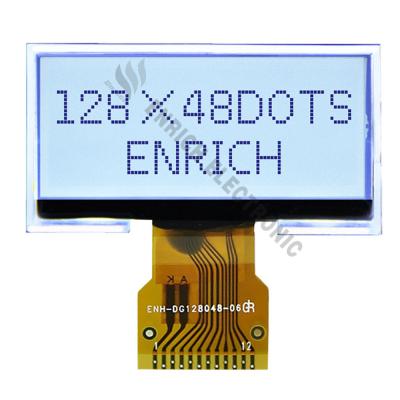 128x48 Graphic LCD Display 6 0'Clcok FSTN COG For Industrial Control