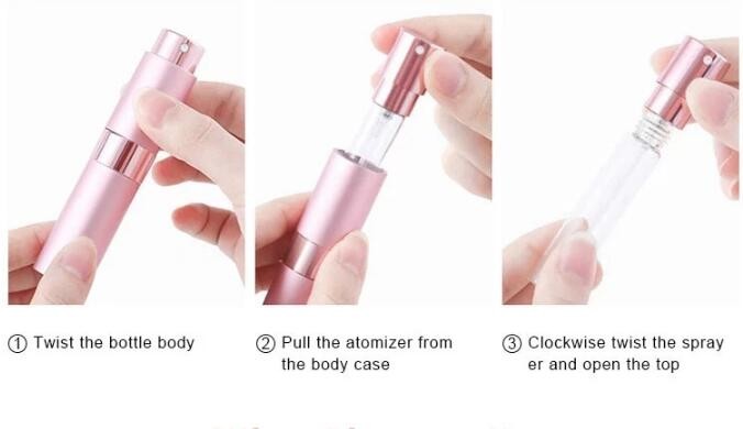 Атомизатор духов мини черноты 8ml Refillable