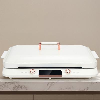 Household 2000W Electric Induction Cooker with Touch Buttons and Ceramic Glass Plate