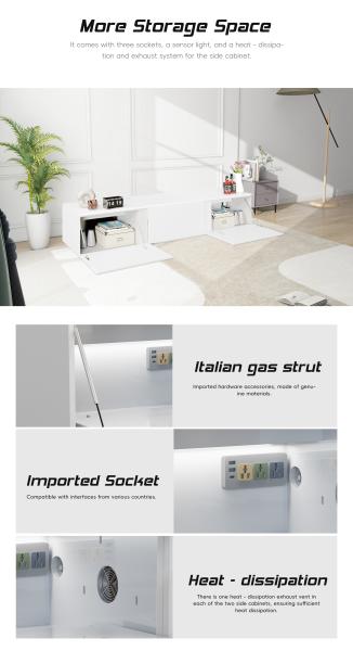 Intelligent Motorised Laser TV Cabinet Customized Projection Screen Cabinet with Projector Screen