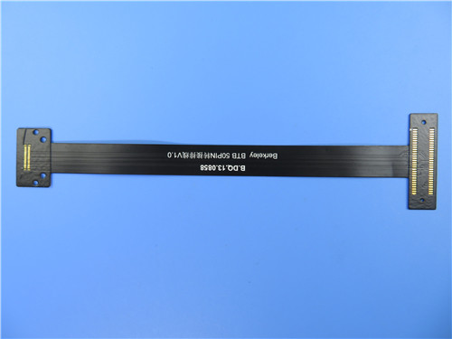 Dual Layer Flexible PCBs Plating On Polyimide with 0.25mm Thick With Immersion Gold