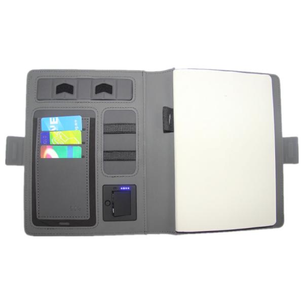 A5 серый беспроводной поручая блокнот, ультратонкое младшее Padfolio 5x8