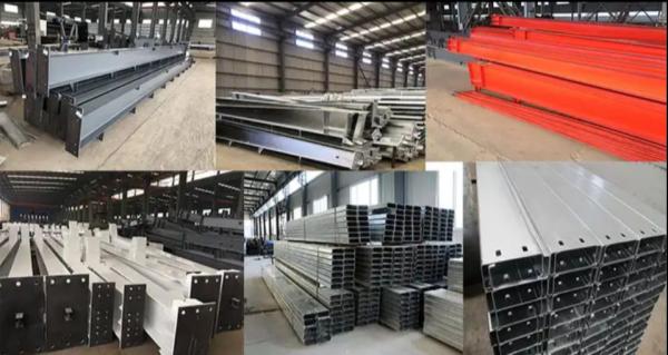 H Section Frame Steel Structure Warehouse Buildings Customized Size