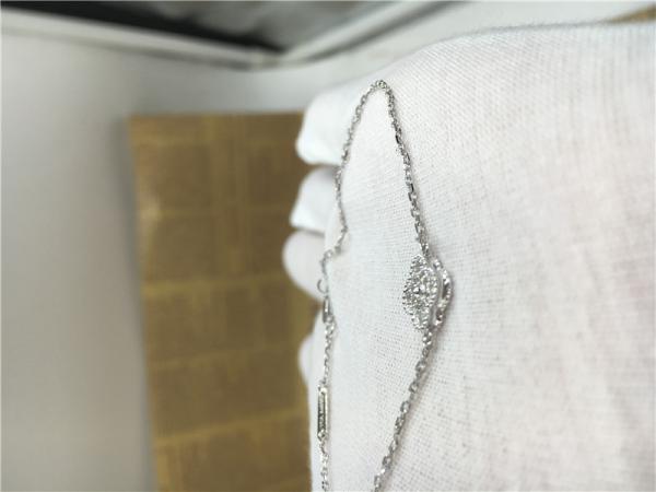 18k ouro branco Alhambra Bracelet doce, braceletes de corrente do ouro para senhoras