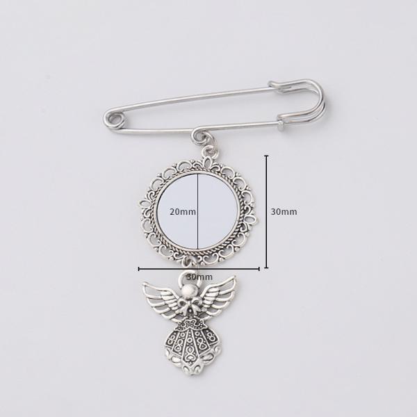 Sublimation Blank Metal Brooch Pendants Sublimation Brooches Pendant