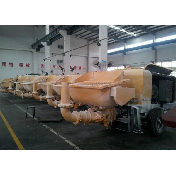 Trailer Electric Concrete Pump , 6.7Mpa Pressure 60m3 / h Concrete Pump Truck Rental