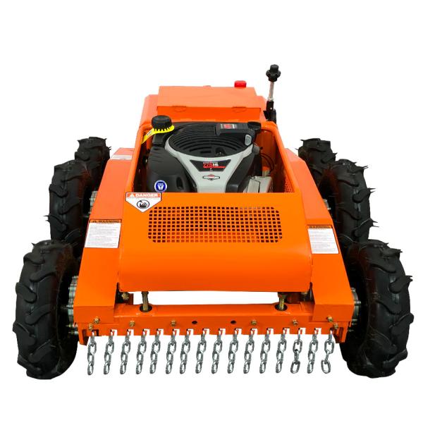 Heavy Duty Remote Control All Terrain Lawn Mower Robot Gasoline Engine 550mm Balde