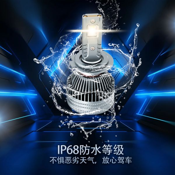 H7 120W Ultra Bright LED Headlight 12000LM Dual Copper Cooling Car Light
