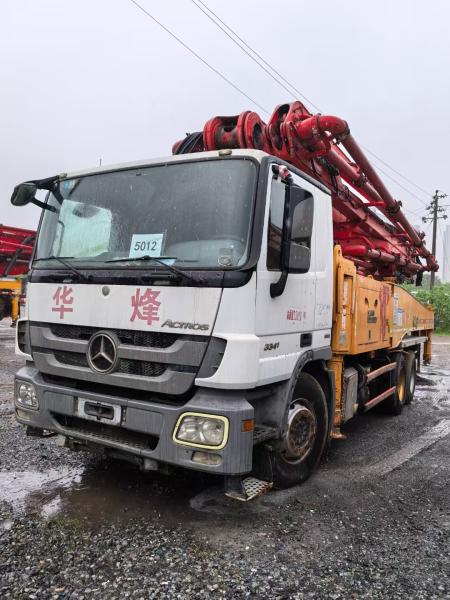 USED SANY 48m pump truck Concrete Pump 2014 Boom Pump Benz chassis