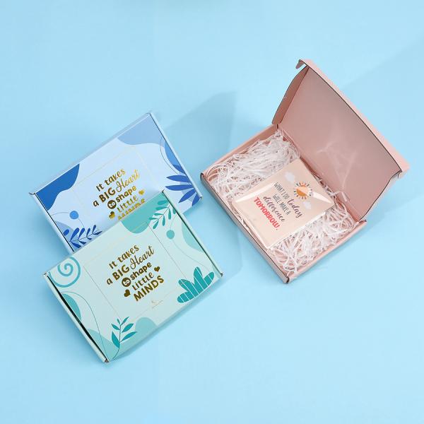 CMYK Papel personalizado embalagem maquiagem caixa de correio cartão cartão cartão corrugado caixas de envio cosméticos com logotipo