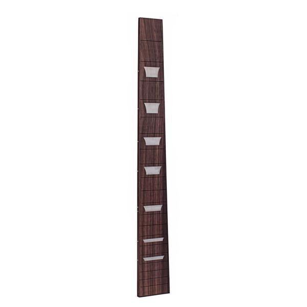 Fretboard de guitarra de madeira de rosa Arycle incrustado com marcadores de frete trapezoides