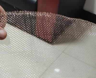 Aluminum 0.045X0.053 Metal Woven Wire Mesh 18x16 Mesh Per Inch For Insect Screen