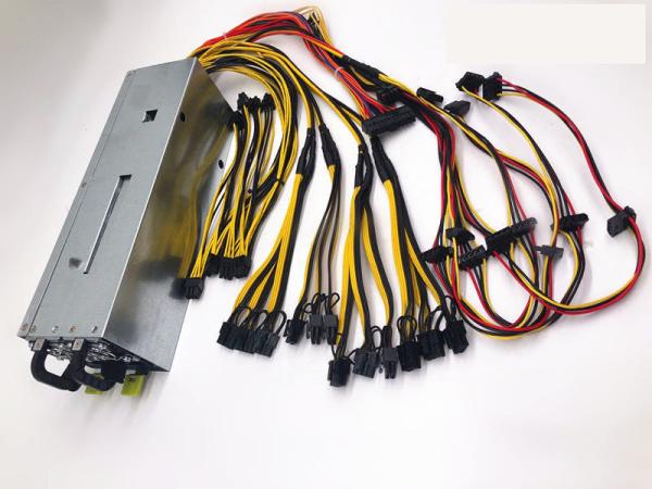 220V Server Case Machine Power Supply 90% High Efficiency ATX 2400W  Power Supply Gold Plus PSU 12 GPU