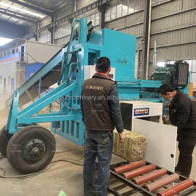 Forragem de grama de ensilado Alto nível de segurança Arroz Trigo Milho Palha Baler hidráulico Baler de grama