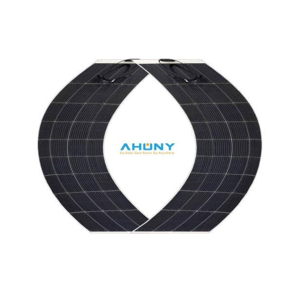 Walkable durable 150w Semi Flexible Solar Panel anti skid step on mono pv module no hidden crack