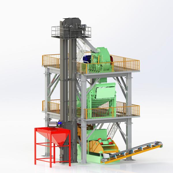 436kw Wet Technology Sand Making Machine 120-140t/H Capacity Stationary
