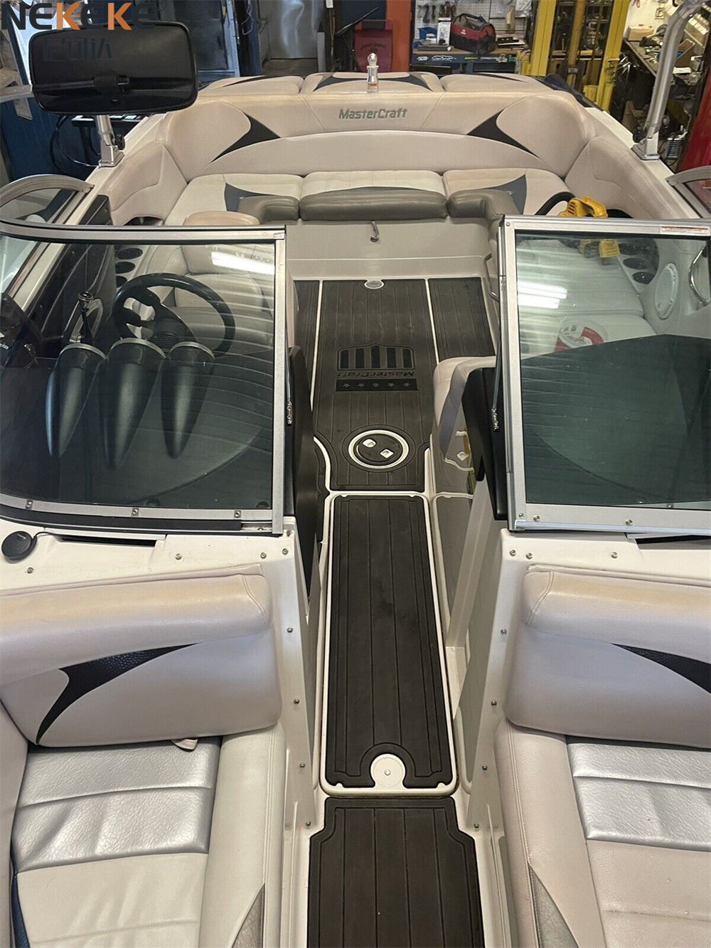 6mm Thickness 3000-Hour UV Resistant Self-Adhesive Marine EVA Flooring Boat Deck Mat for Mastercraft X15 Cockpit