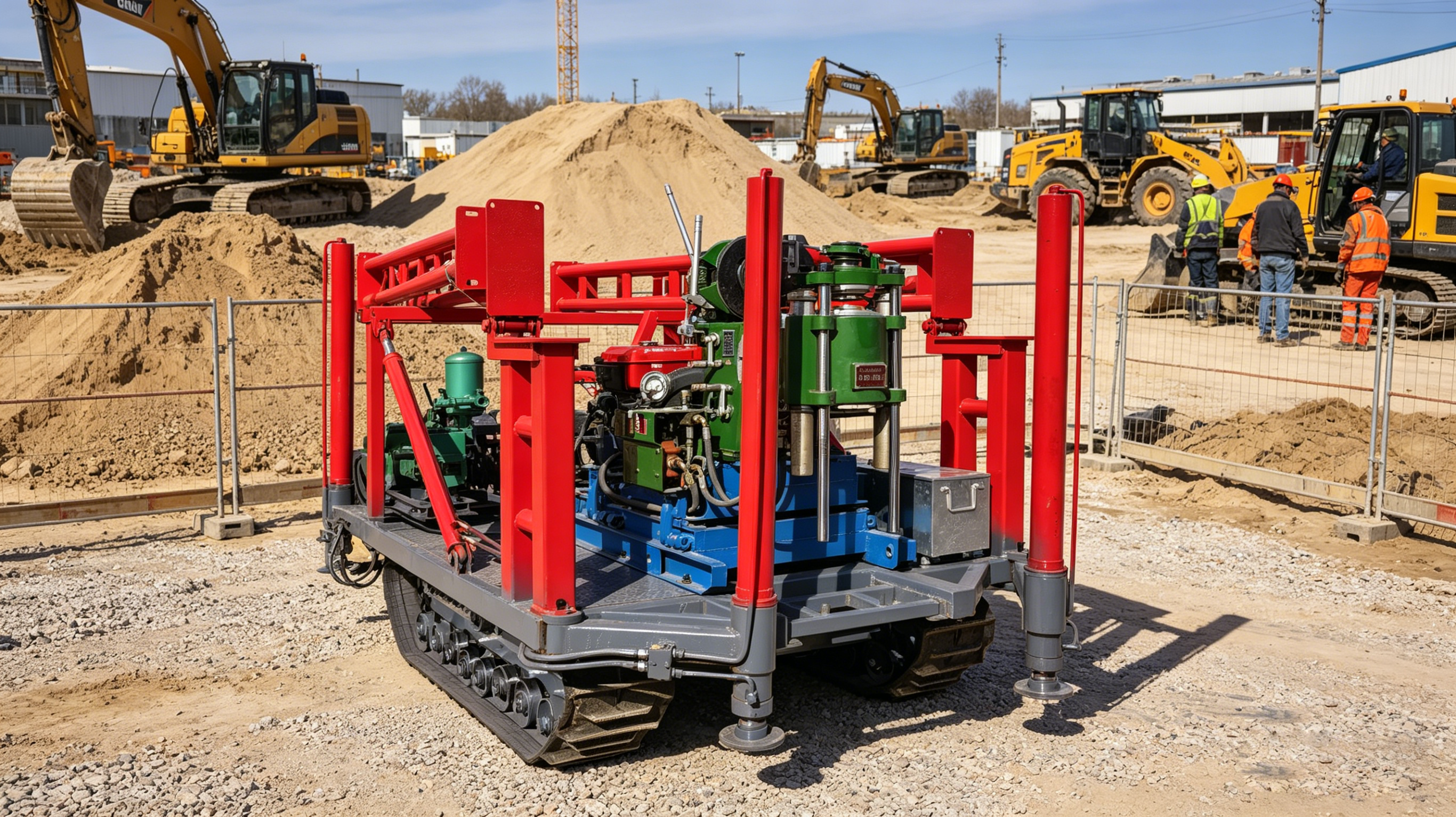 Heavy Duty Crawler Boring Machine Fast Moving Wide Application