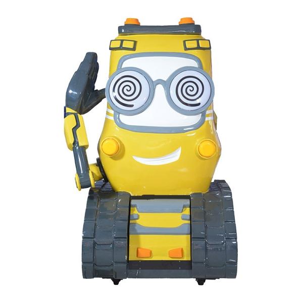 Entertainment Cartoon Tank Kiddie Ride Machines For Park 110V 220V Yellow