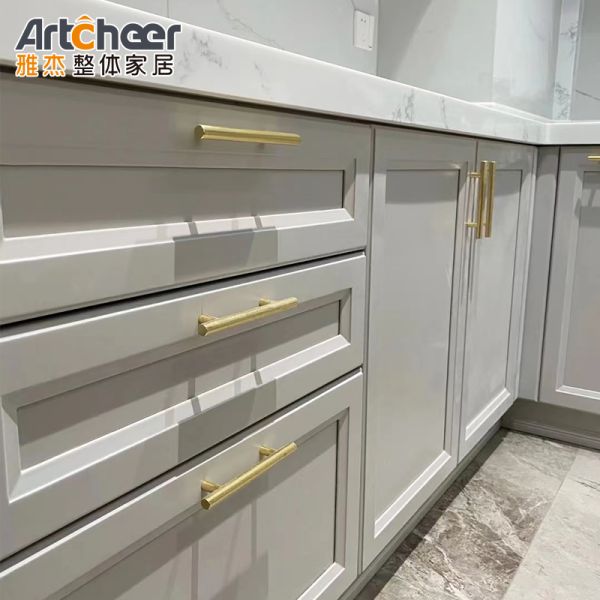 24 Inch Base Solid Wood Kitchen Cabinet with Spacious Storage Modular Kitchen Storage Cabinet